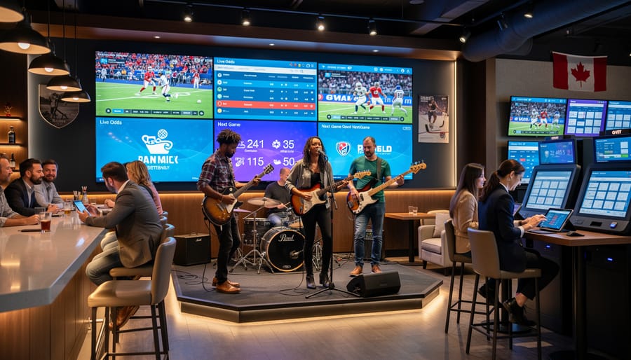 Canadian folk musician performing acoustic set on stage in intimate Vancouver venue